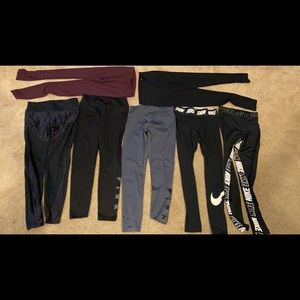 7 well worn leggings Nike, PINK, Fabletics, Aerie